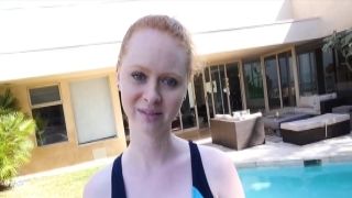 Redhead babe eating black cock outside father and doughter xxx video