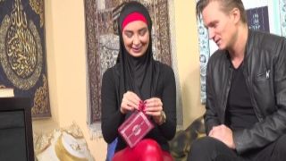 Sexy muslim bitch in red latex manila exposed 7