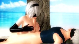 Cool 3D Animation Compilation of 2B with Big Nice Titties 3d hentai young